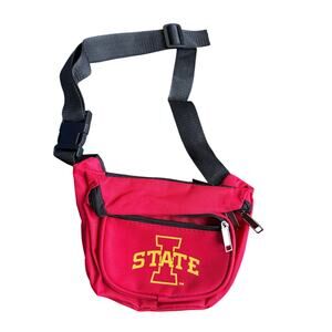 Iowa state university ncaa fanny pack red fanny pack stat logo on the front